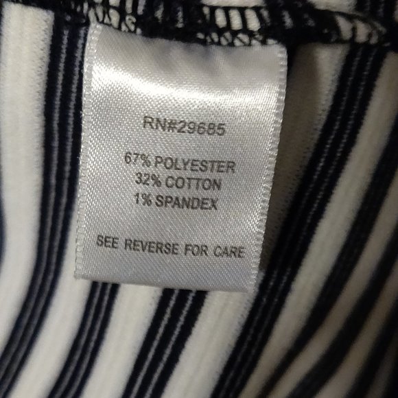 Pendleton Black and White Striped Jacket SIZE SMALL PETITE - Picture 4 of 6